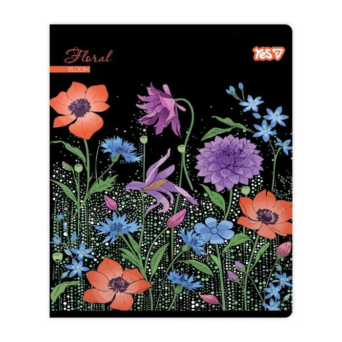 Зошит Yes Floral bloom А5 48 аркушів клітинка (768594) зображення 6