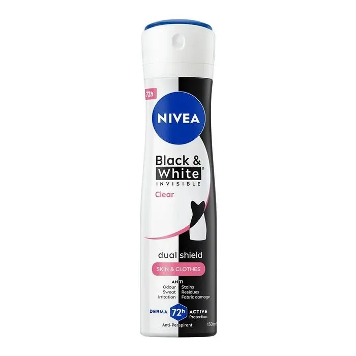 Антиперспирант Nivea Black & White Invisible Clear Anti-Perspirant 150 мл (4006000026596)