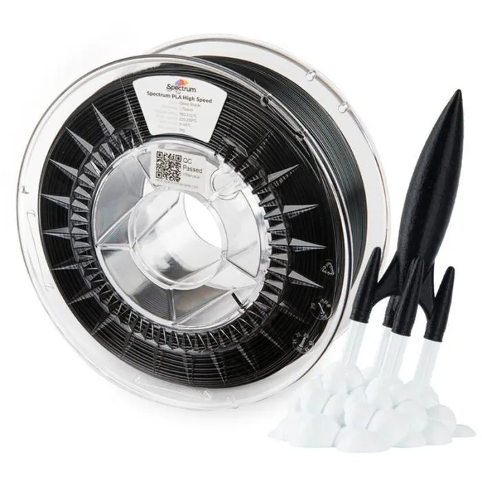 Пластик для 3D-принтера Spectrum PLA HS Premium 1.75mm 1kg Deep Black (81071) изображение 3