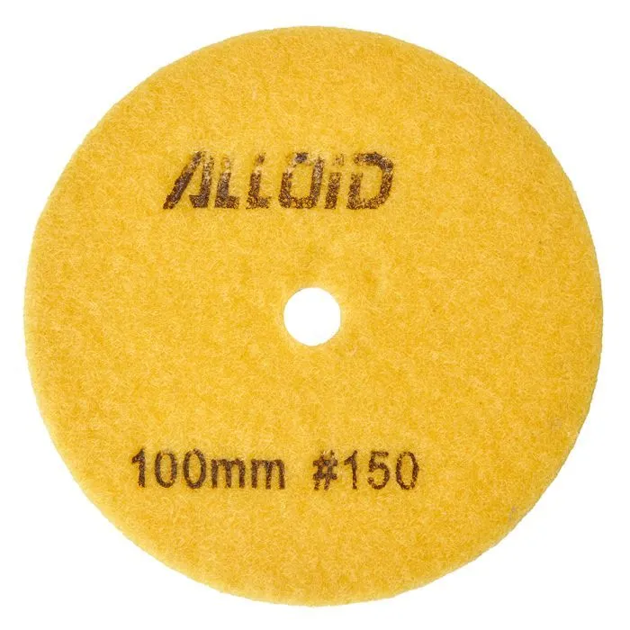 Круг зачистний Alloid Pro, алмазний, шліфувальний, на липучці, HEXAGON, 100мм, зерно 150 (DD-63387)