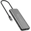 Концентратор J5create USB-C 7-in-1 2xHDMI + 2xUSB 3.2 + 1xRJ45 1000Mbps + PD100W + 3.5mm black (JCD398-N)