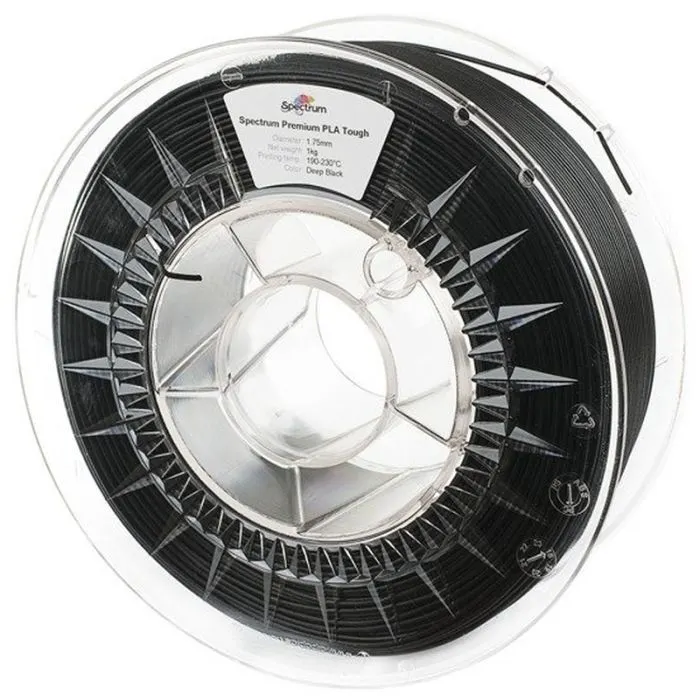 Пластик для 3D-принтера Spectrum PLA Tough 1.75mm 1kg Black, Deep (80193)