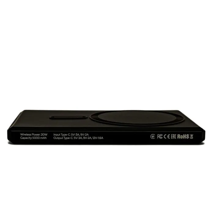 Батарея универсальная BePhone 5000mAh, 15W, MagSafe, black (BP-K5-BK) изображение 10