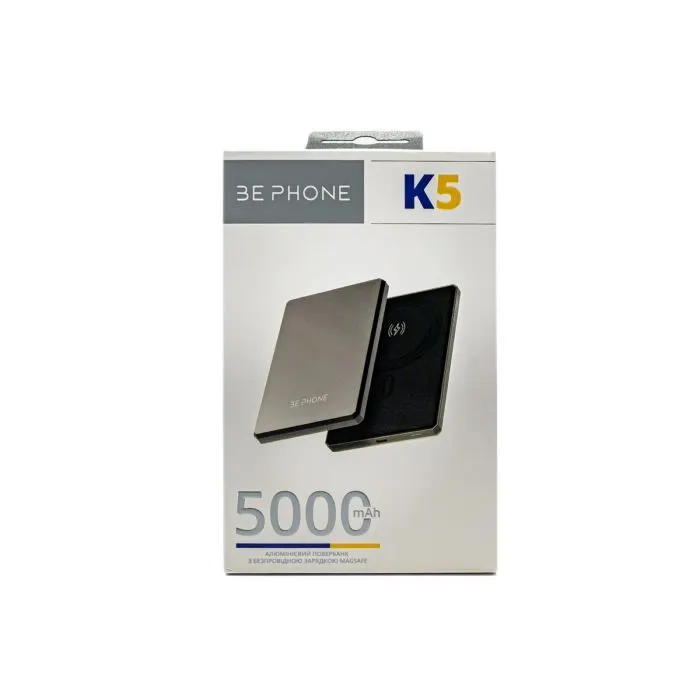 Батарея универсальная BePhone 5000mAh, 15W, MagSafe, black (BP-K5-BK) изображение 12