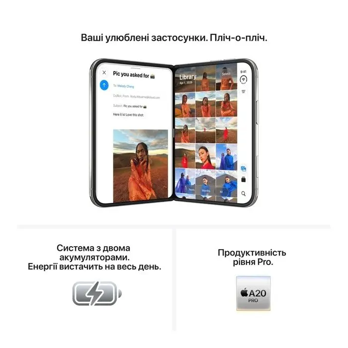 Мобільний телефон Apple iPhone Duo 256GB Night Sky (MK2E4) зображення 5