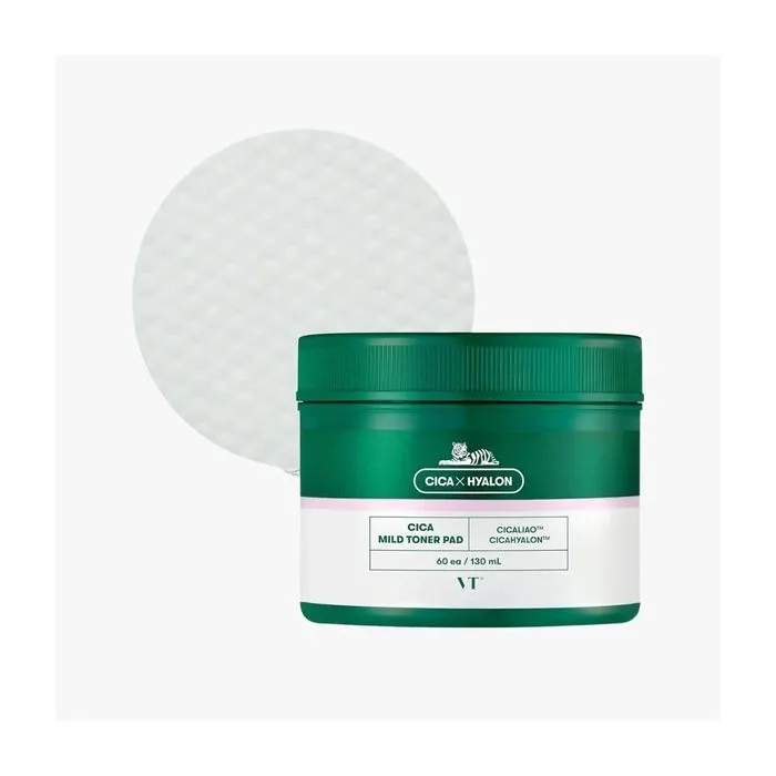 Тонік для обличчя VT Cosmetics Cica Mild Toner Pad 60 шт (8803463010454) зображення 2