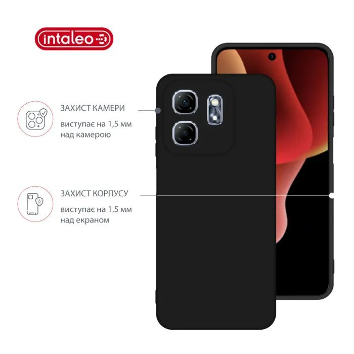 Чохол до мобільного телефона Intaleo SoftShell Infinix Hot 50i Black (1283126609404) зображення 3