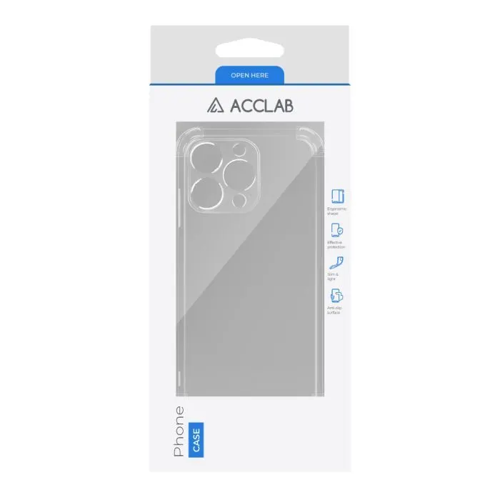 Чохол до мобільного телефона ACCLAB ShockProof Apple iPhone 13 Pro Transparent (1283126587856) зображення 2
