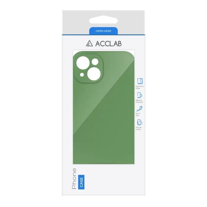 Чохол до мобільного телефона ACCLAB SoftShell Apple iPhone 14 Green (1283126560101) зображення 2