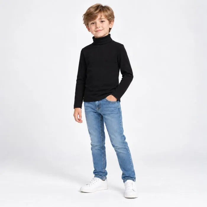 Кофта дитяча Lovetti водолазка (1022-110-black) зображення 6