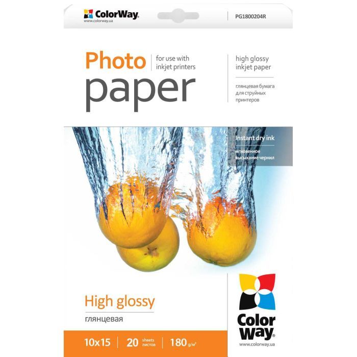Фотобумага ColorWay 10x15 (PG1800204R)