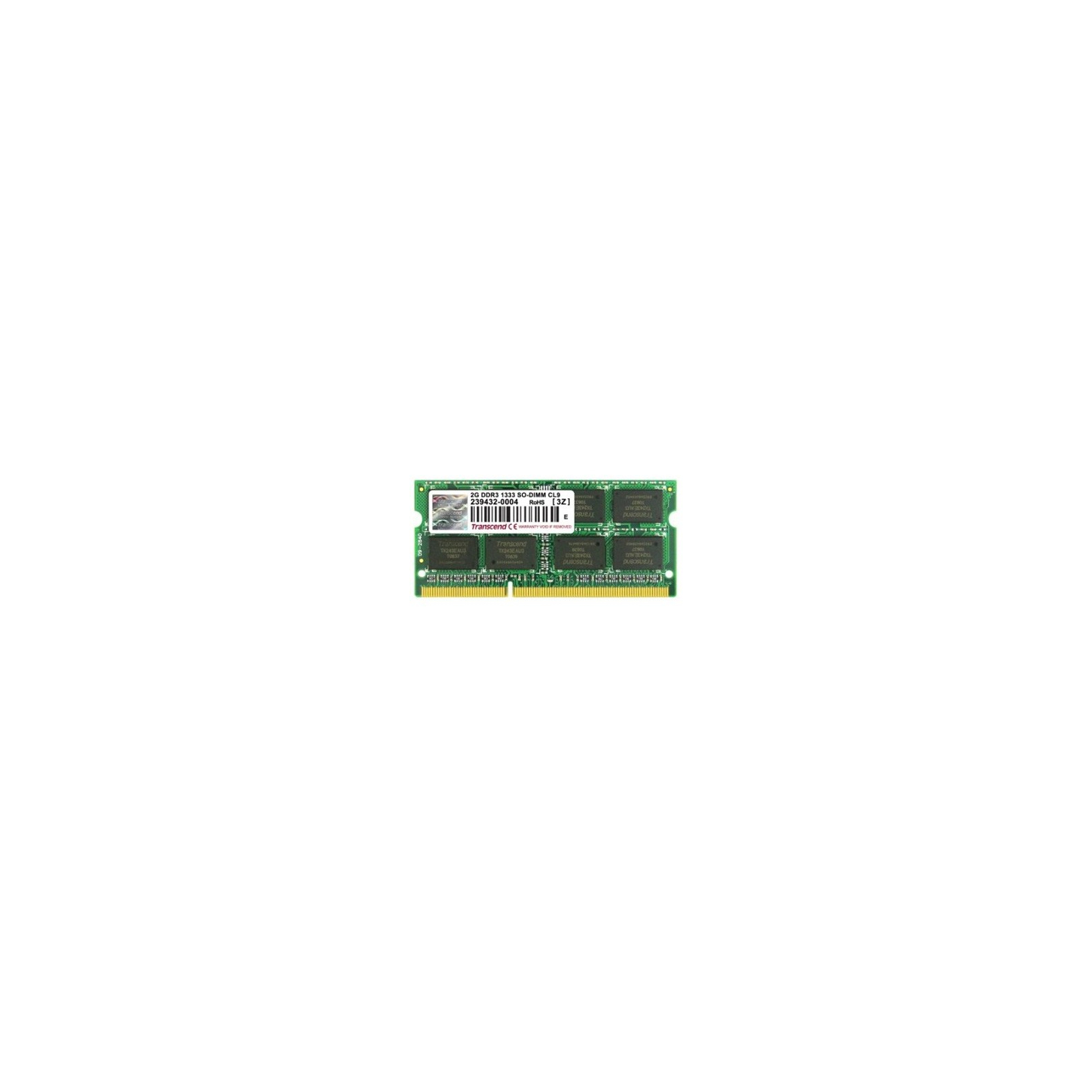 Модуль памяти для ноутбука SoDIMM DDR3 1GB 1333 MHz Transcend (JM1333KSU-1G)