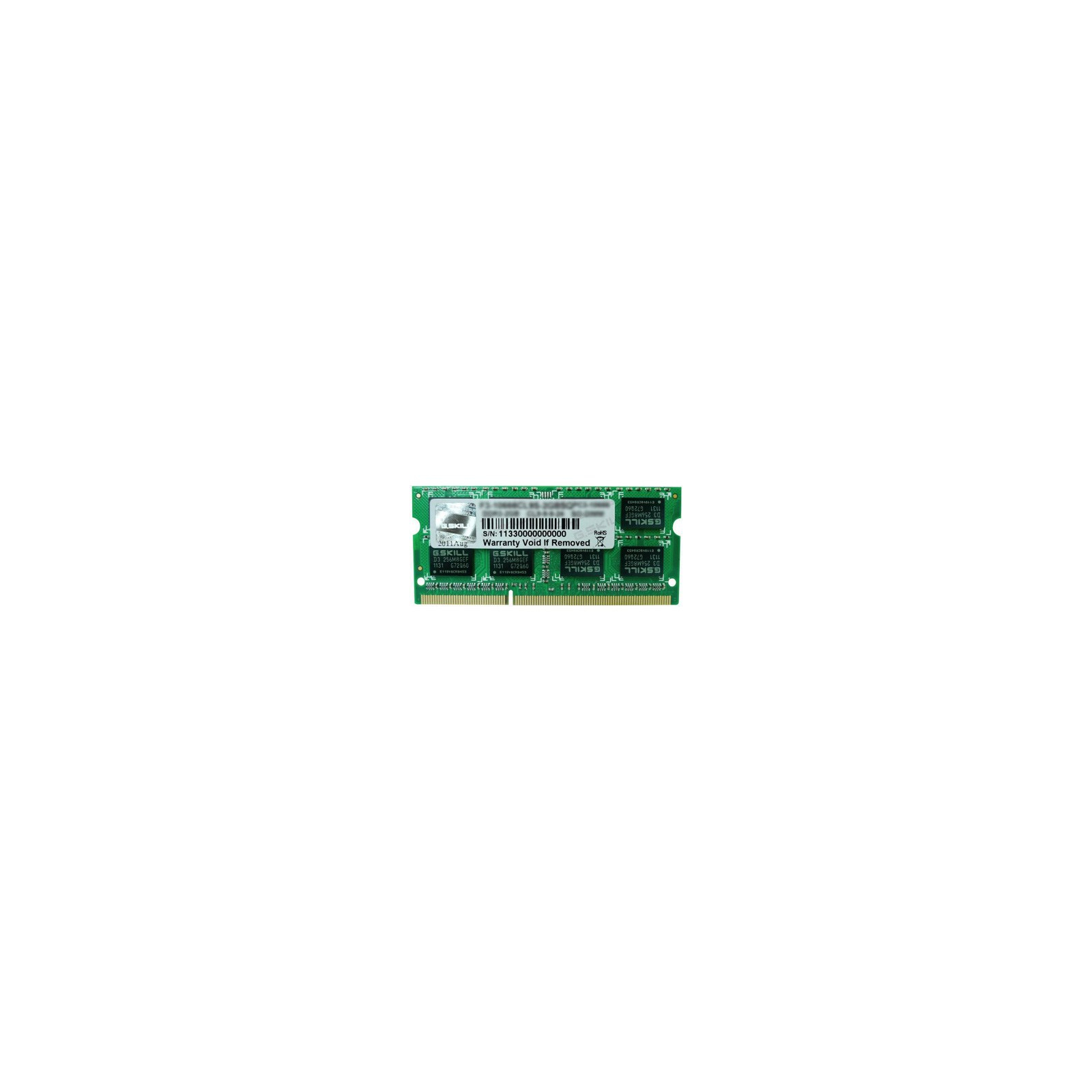Модуль памяти для ноутбука SoDIMM DDR3 8GB 1600 MHz G.Skill (F3-1600C10S-8GSQ)