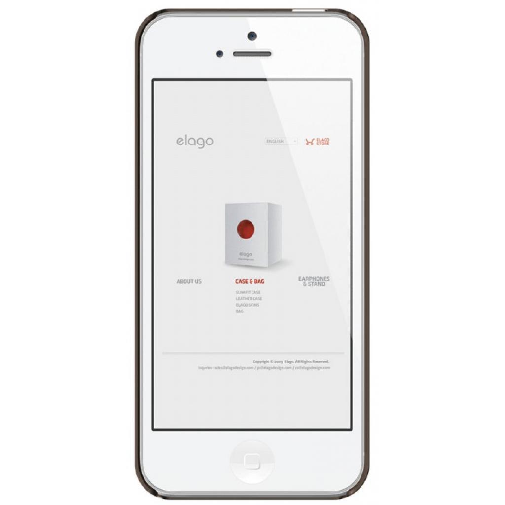 Чехол для мобильного телефона Elago для iPhone 5 /Outfit MATRIX Aluminum/chocolate (ELS5OFMX-SFCHO) изображение 2