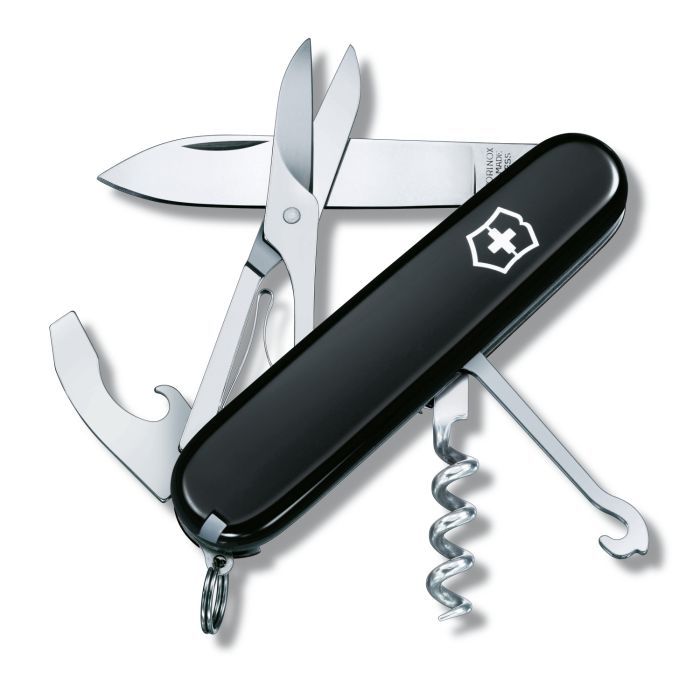 Нож Victorinox Compact 91 мм Чорний (1.3405.3)