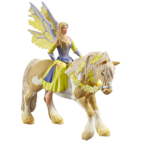 Фигурка Schleich Фея-эльф Сера в желтом на лошади (70402)