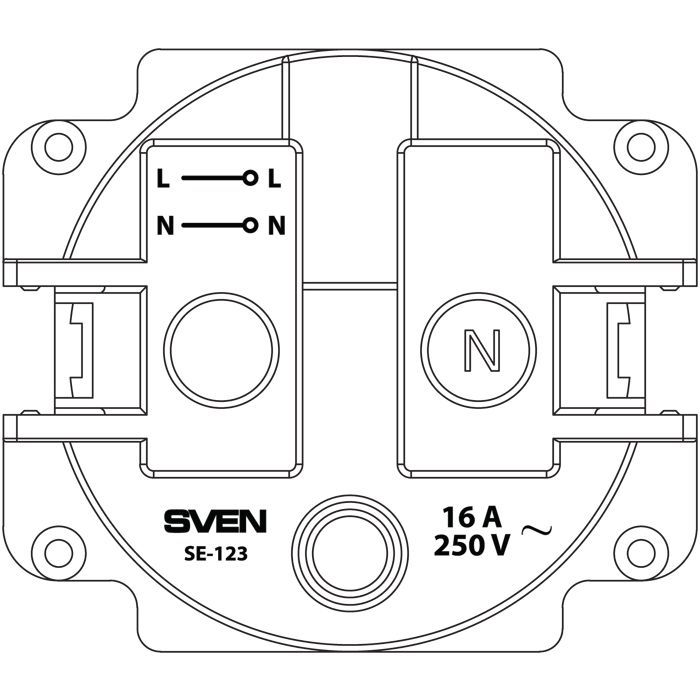 Розетка Sven SE-123 ivory (7100090) изображение 5