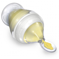 Бутылочка для кормления Nuby Natural Touch с силиконовой ложечкой 150 мл, 3м+ (67275) изображение 2