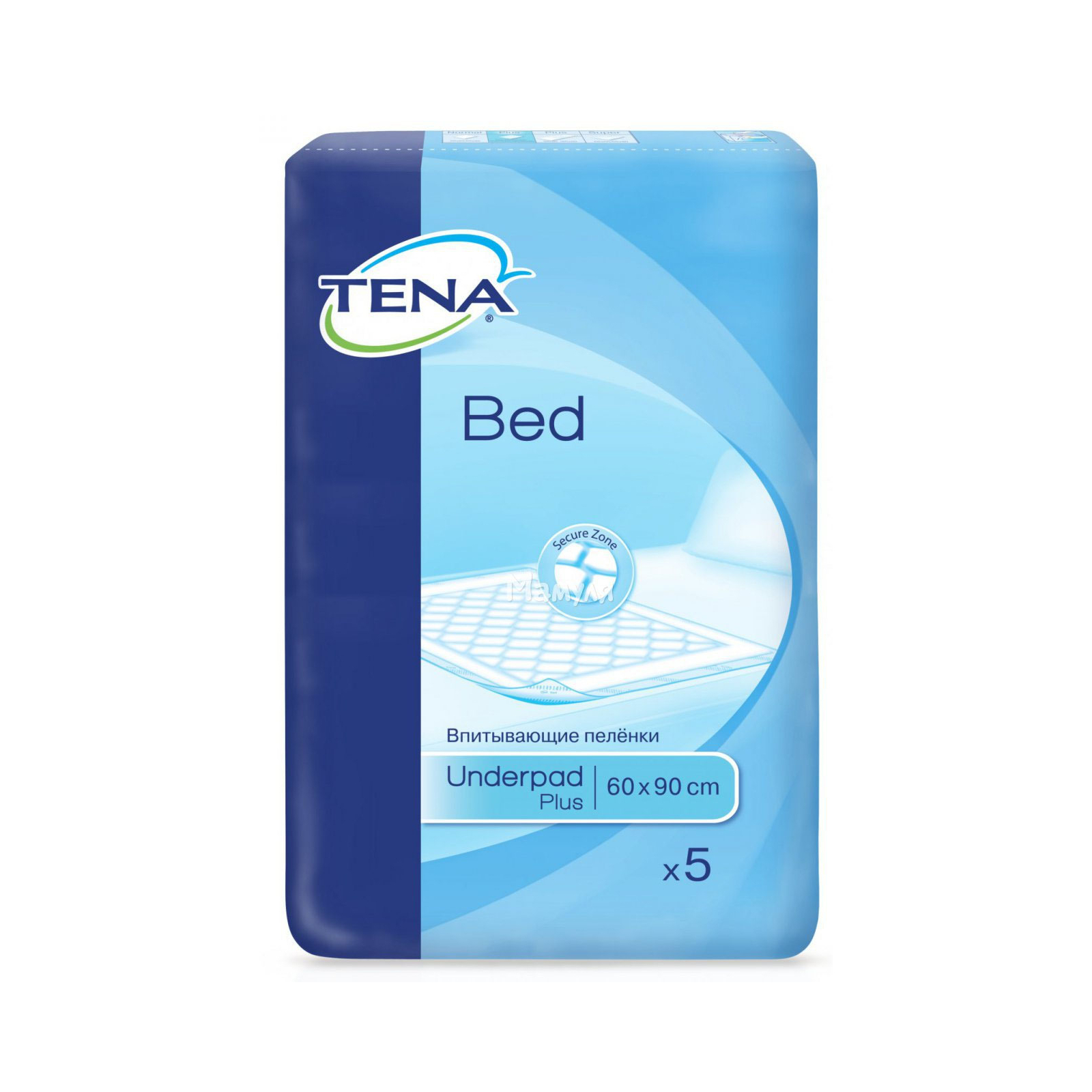 Пелюшки для малюків Tena Bed Normal 60х90 см 5 шт (7322540576382)