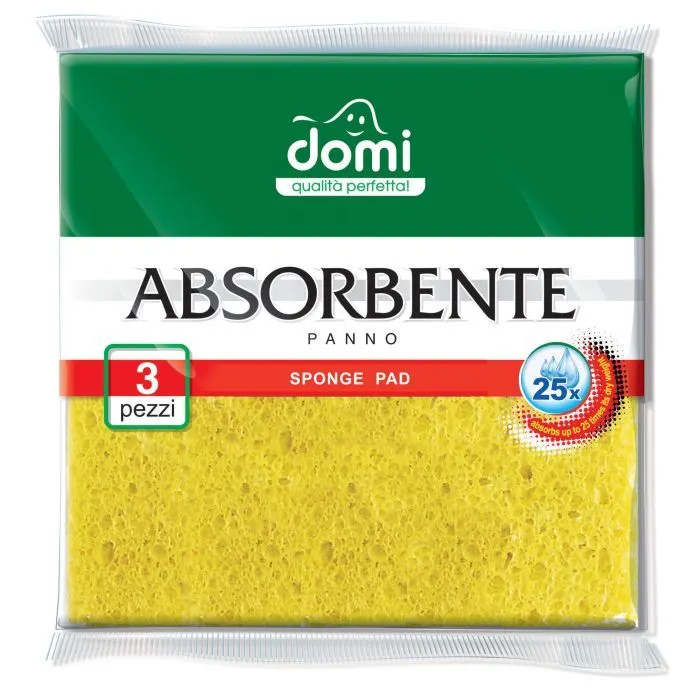 Серветки для прибирання Domi целлюлозные 3 шт (4823017400696)