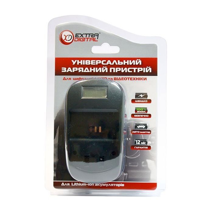 Зарядний пристрій для фото Extradigital для Canon BP-808, BP-809, BP-827 (LCD) (DV0LCD2226) зображення 4