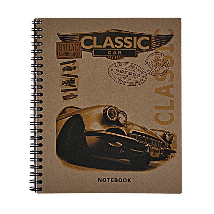 Блокнот Buromax spiral side, А5, 80sheets, KRAFT, square (assorted) (BM.2415) изображение 4