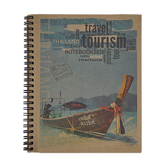 Блокнот Buromax spiral side, А5, 80sheets, KRAFT, square (assorted) (BM.2415) изображение 5