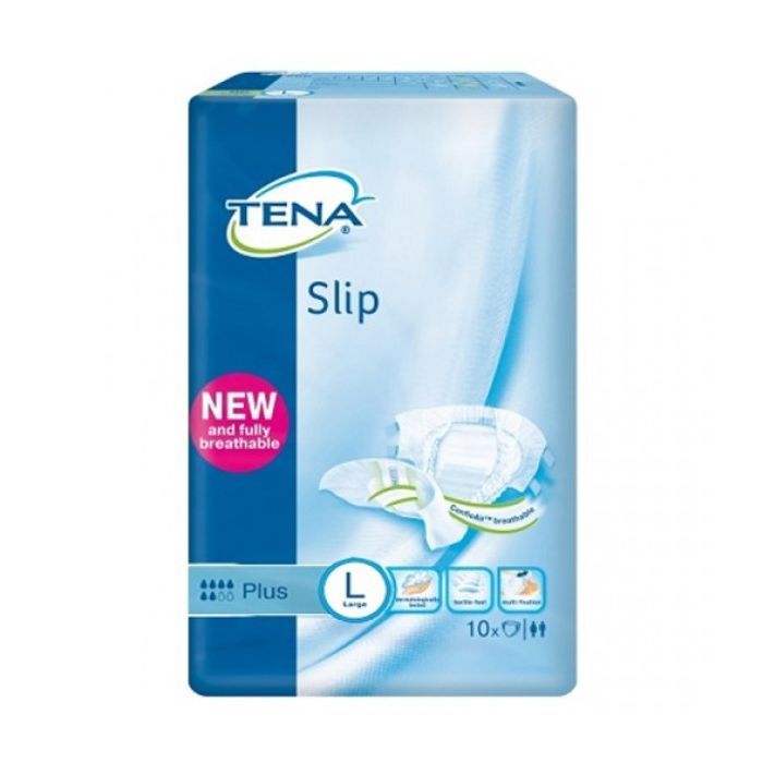 Підгузки для дорослих Tena Slip Plus Large дышащие 10 шт (7322541118741)