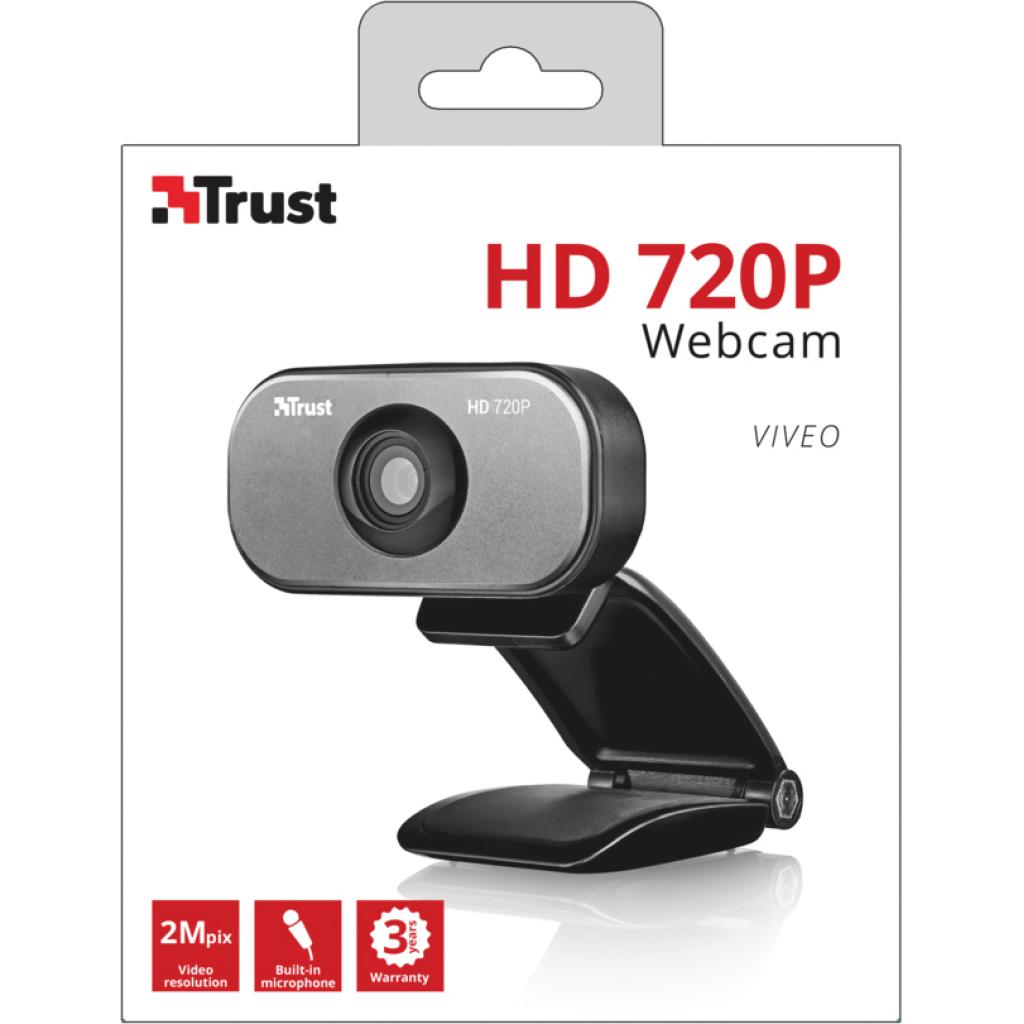 Веб-камера Trust_акс Viveo HD 720p Webcam (20818) изображение 6