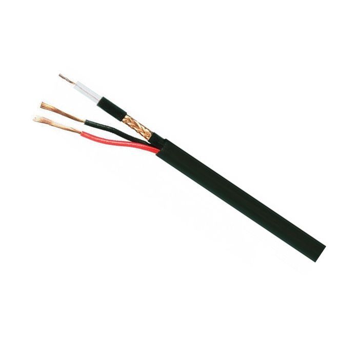 Кабель телевизионный Одескабель RG-6, оплетка 90% + 2*0.75 power (F690BVcu+2x0,75)