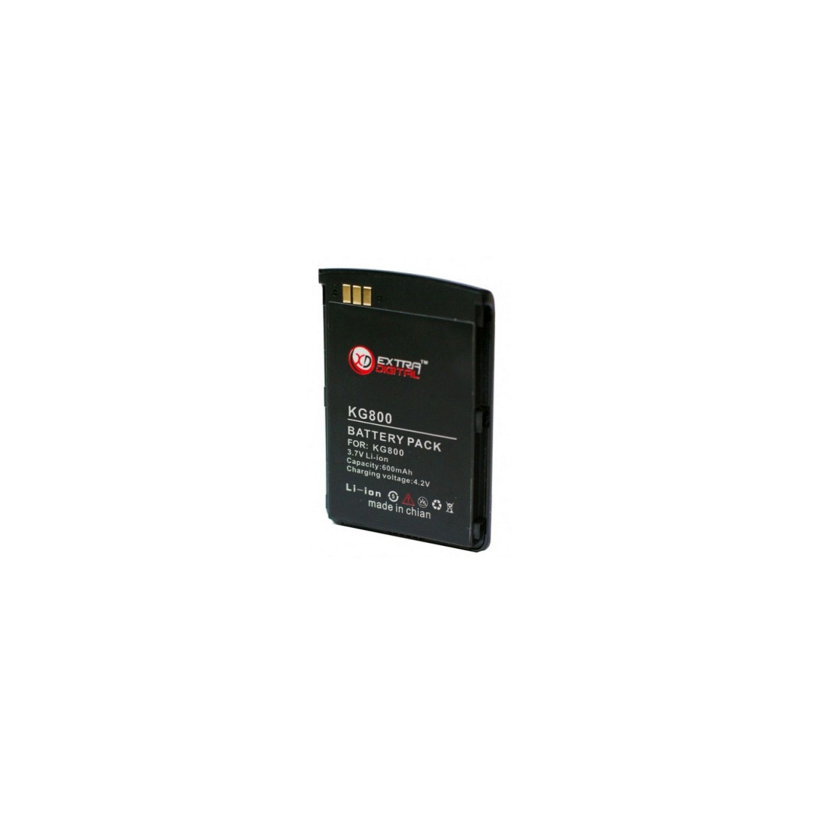 Акумуляторна батарея Extradigital LG KG800 (1050 mAh) (DV00DV6044) зображення 2