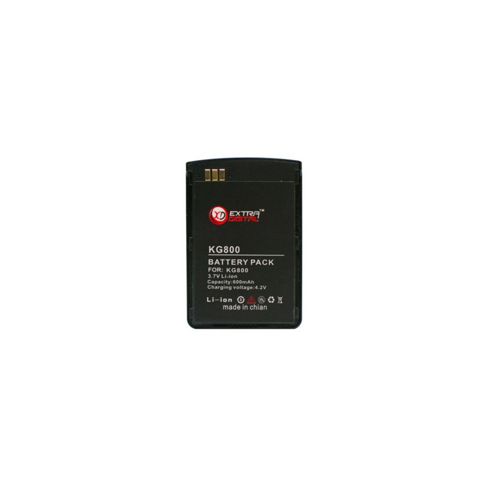 Аккумуляторная батарея Extradigital LG KG800 (1050 mAh) (DV00DV6044)