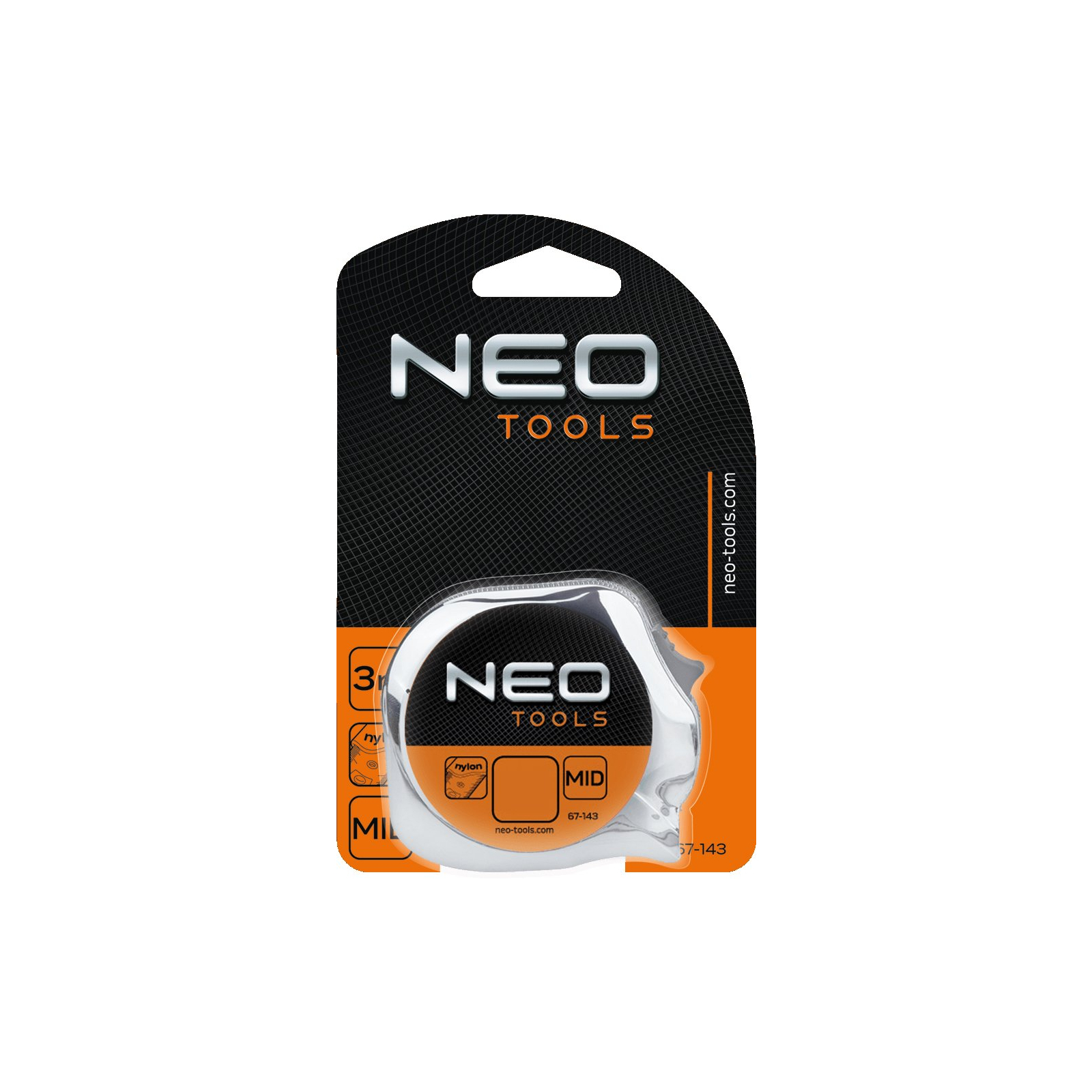 Рулетка Neo Tools сталева стрічка 8 м x 25 мм (67-148) зображення 2
