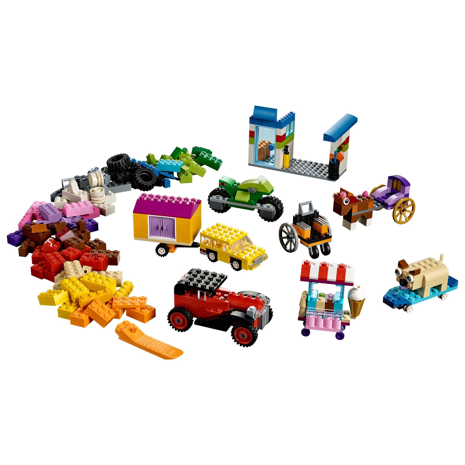Конструктор LEGO Classic Кубики и колеса (10715) зображення 2