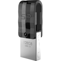 USB флеш накопичувач Silicon Power 128GB C31 Silver USB 3.1/Type C (SP128GBUC3C31V1K)