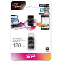 USB флеш накопичувач Silicon Power 128GB C31 Silver USB 3.1/Type C (SP128GBUC3C31V1K) зображення 4
