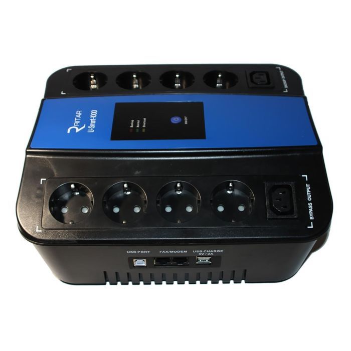 Источник бесперебойного питания Ritar U-Smart-1000 (600W) (RS628U)