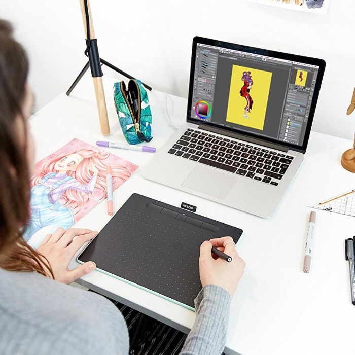 Графічний планшет Wacom Intuos M Bluetooth pistachio (CTL-6100WLE-N) зображення 10