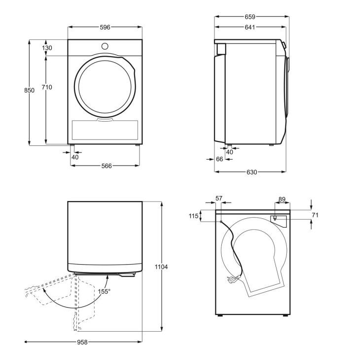 Сушильная машина Electrolux EW6CR428W изображение 6