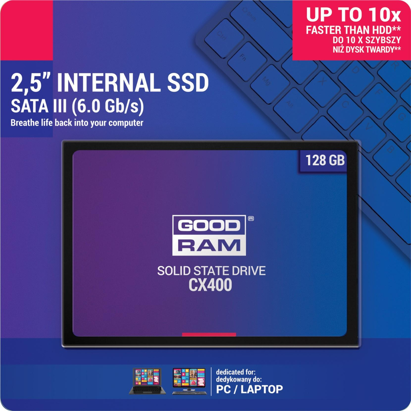 Накопичувач SSD 2.5" 128GB Goodram (SSDPR-CX400-128) зображення 5