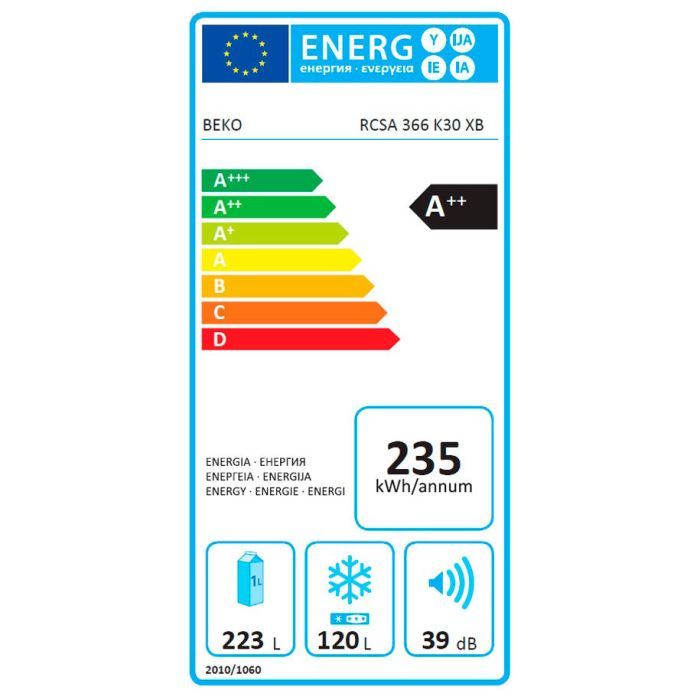 Холодильник Beko RCSA366K30XB зображення 3