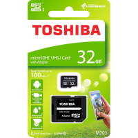 Карта памяти Toshiba 32GB microSDHC class 10 UHS-I M203 U1 (THN-M203K0320EA) изображение 3