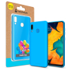 Чехол для мобильного телефона MakeFuture Flex Case (Soft-touch TPU) Samsung A20/A30 Light Blue (MCF-SA205LB)