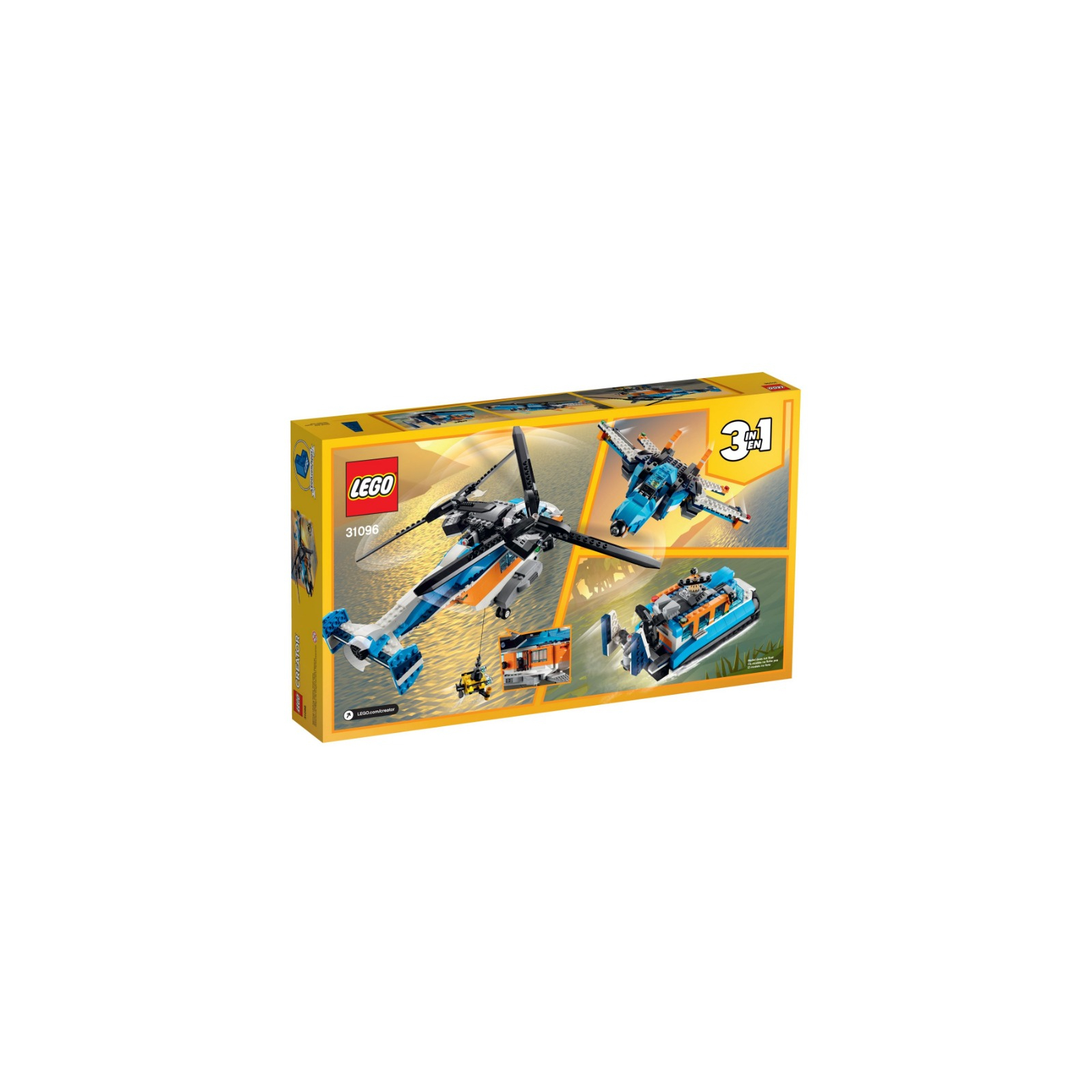 Конструктор LEGO Creator Двухроторный вертолёт 569 деталей (31096) изображение 7