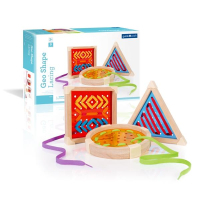 Развивающая игрушка Guidecraft Шнуровка Manipulatives Геометрия (G6801)
