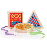 Развивающая игрушка Guidecraft Шнуровка Manipulatives Геометрия (G6801) изображение 4