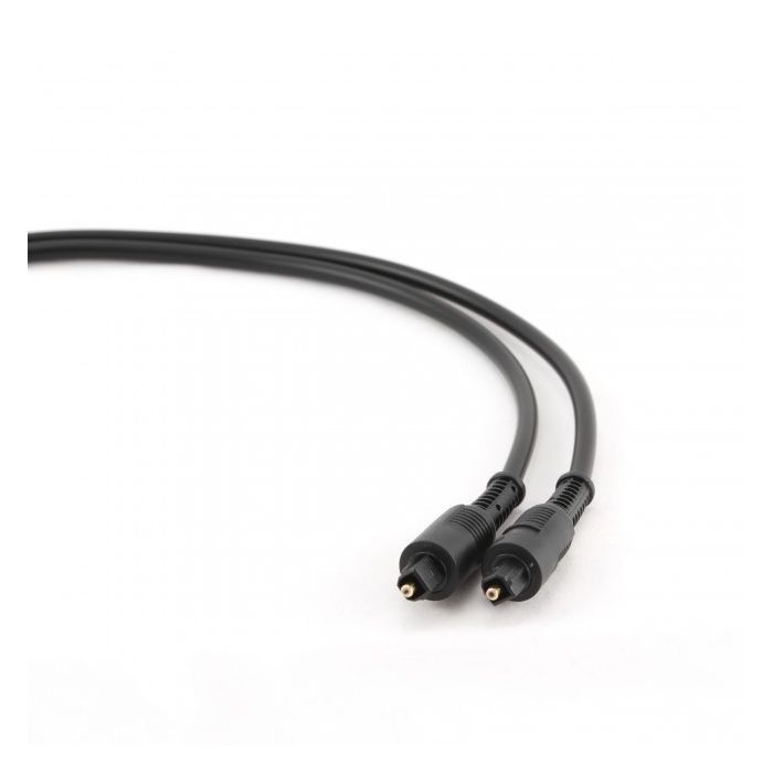 Кабель мультимедийный Optical Toslink M-M 1m black Cablexpert (CC-OPT-1M) изображение 3