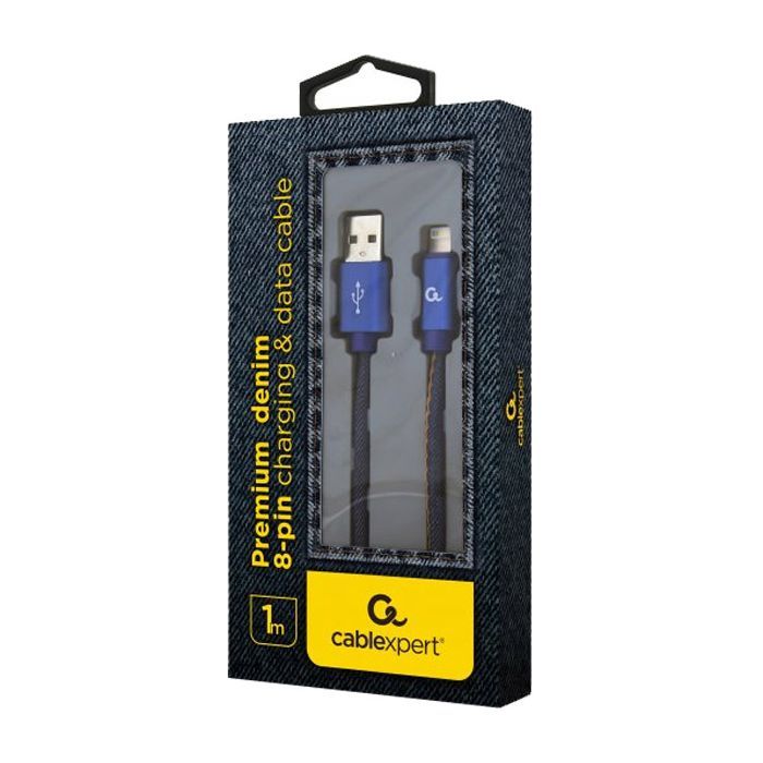 Дата кабель USB 2.0 AM to Lightning 2.0m Cablexpert (CC-USB2J-AMLM-2M-BL) изображение 2