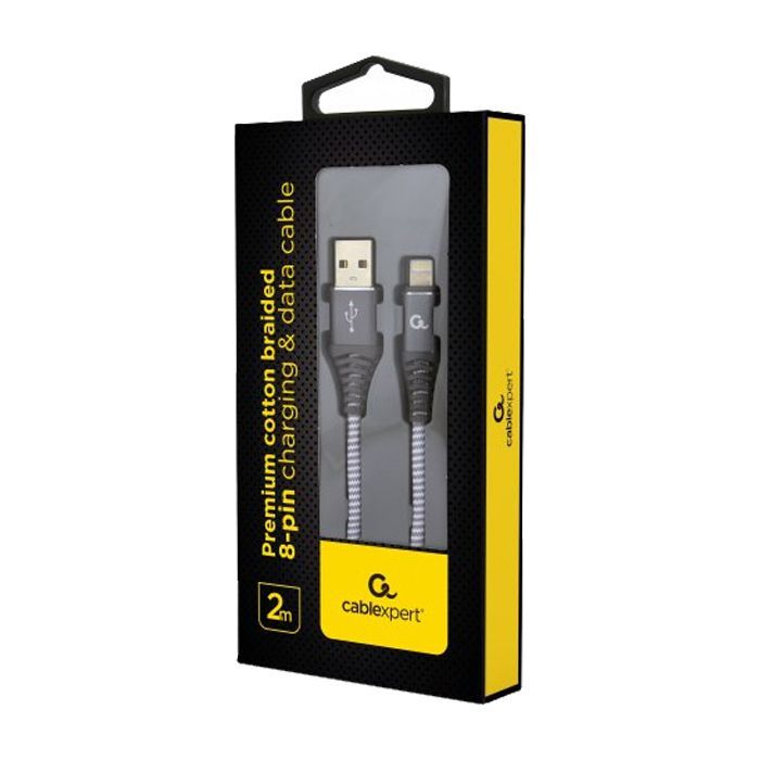 Дата кабель USB 2.0 AM to Lightning 2.0m Cablexpert (CC-USB2B-AMLM-2M-PW) изображение 2