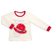 Пижама детская Matilda флисовая со шляпкой (9110-3-134G-red) изображение 2